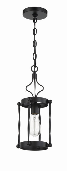 Craftmade 57091-FB One Light Mini Pendant, Flat Black
