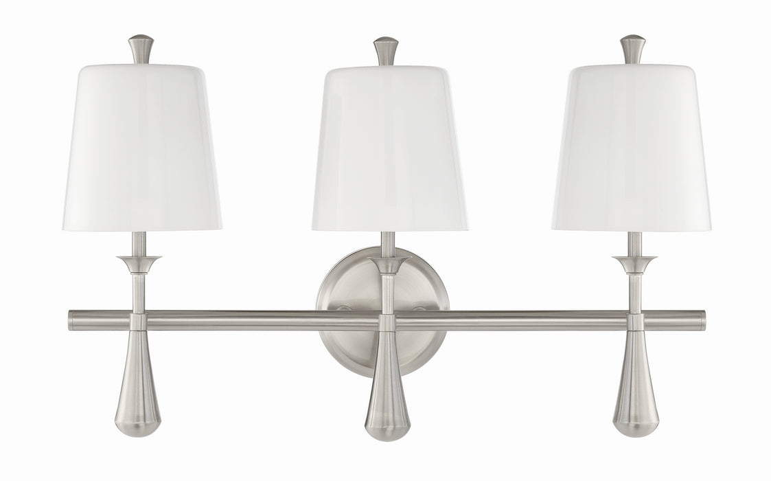 Craftmade 57403-BNK Three Light Vanity, Brushed Polished Nickel