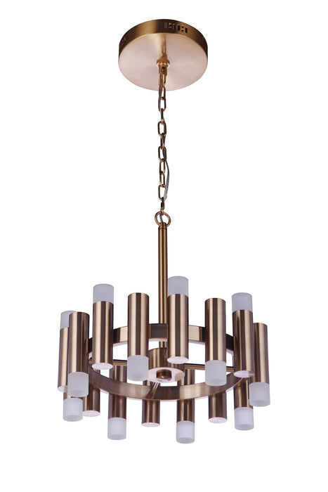 Craftmade 57516-SB-LED LED Chandelier, Satin Brass