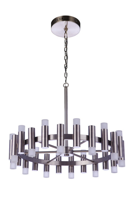 Craftmade 57524-BNK-LED LED Chandelier, Brushed Polished Nickel