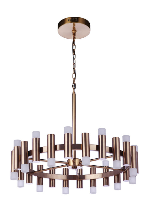 Craftmade 57524-SB-LED LED Chandelier, Satin Brass