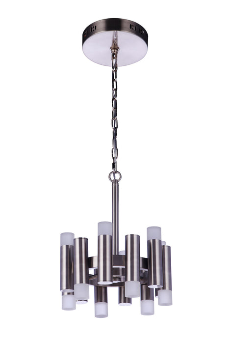 Craftmade 57552-BNK-LED LED Convertible Semi Flushmount, Brushed Polished Nickel