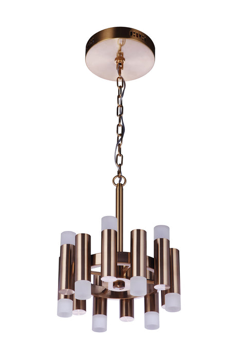 Craftmade 57552-SB-LED LED Convertible Semi Flushmount, Satin Brass