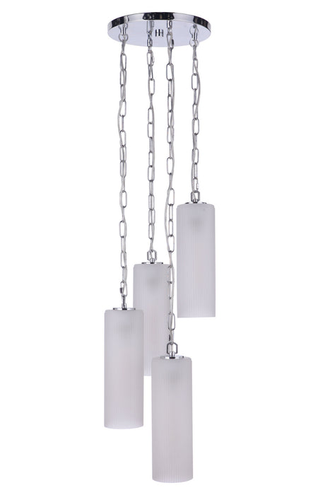 Craftmade 57994-CH Four Light Pendant, Chrome