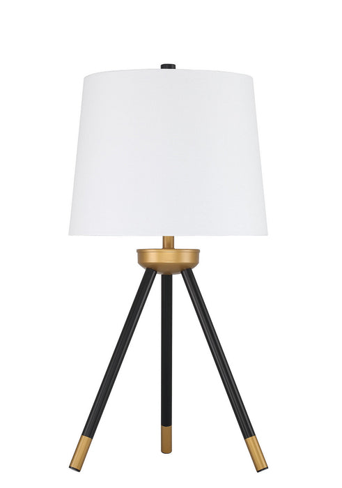 Craftmade 86266 One Light Table Lamp, Painted Black/Painted Gold