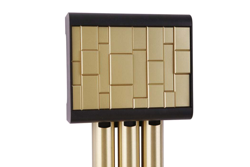 Craftmade CE3-FBSB Chime, Flat Black/Satin Brass