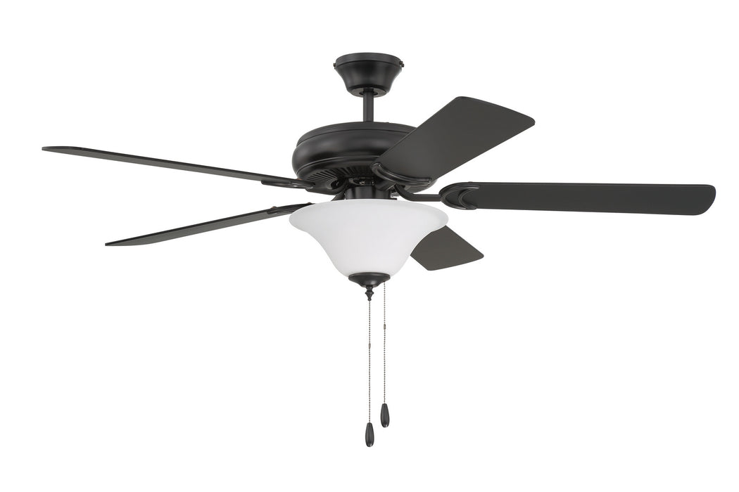 Craftmade DCF52FB5C1W 52"Ceiling Fan, Flat Black