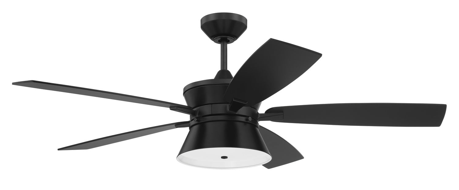 Craftmade DMK52FB5 52"Ceiling Fan, Flat Black