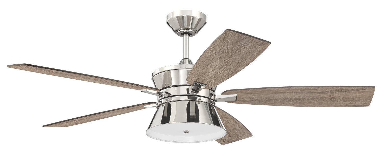 Craftmade DMK52PLN5 52"Ceiling Fan, Polished Nickel