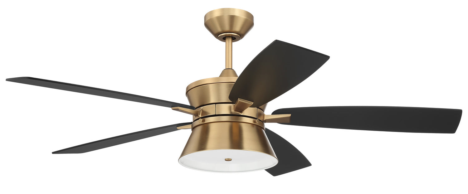 Craftmade DMK52SB5 52"Ceiling Fan, Satin Brass
