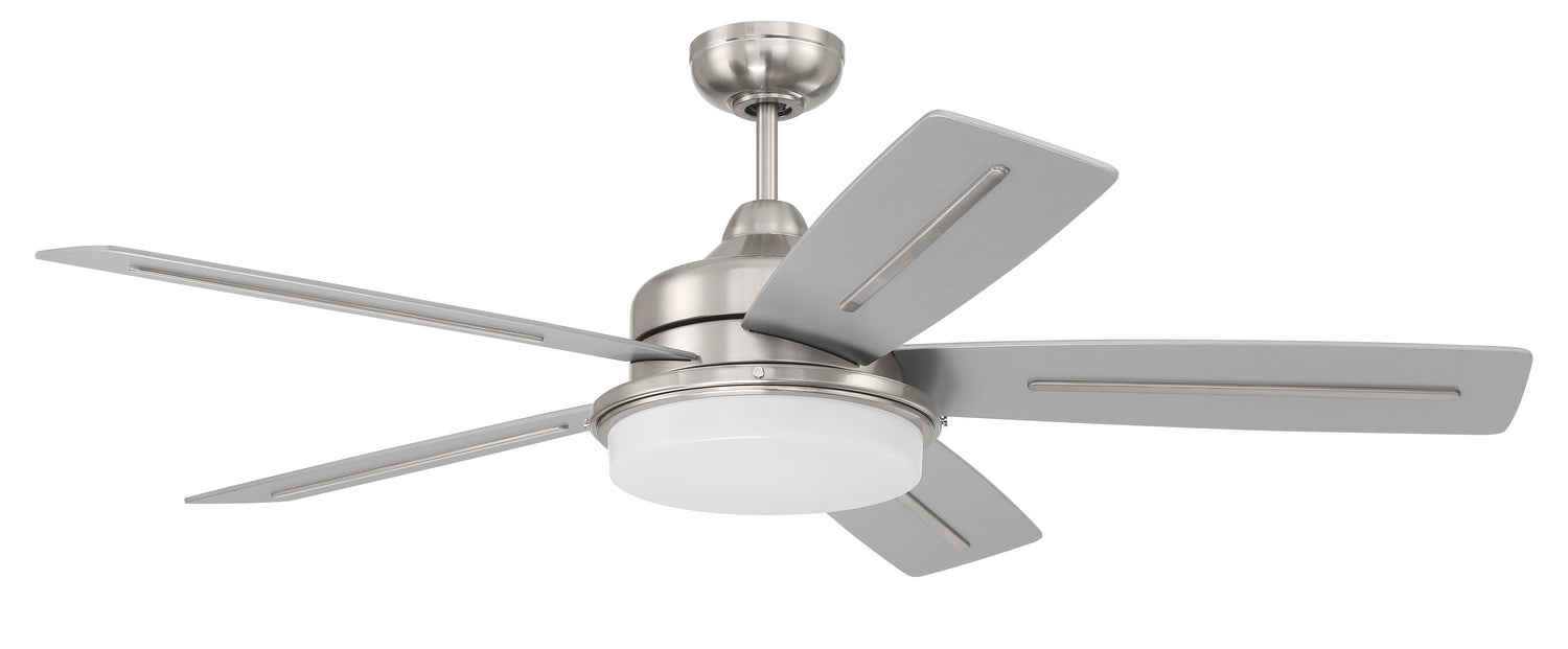 Craftmade DRW54BNK5 54"Ceiling Fan, Brushed Polished Nickel