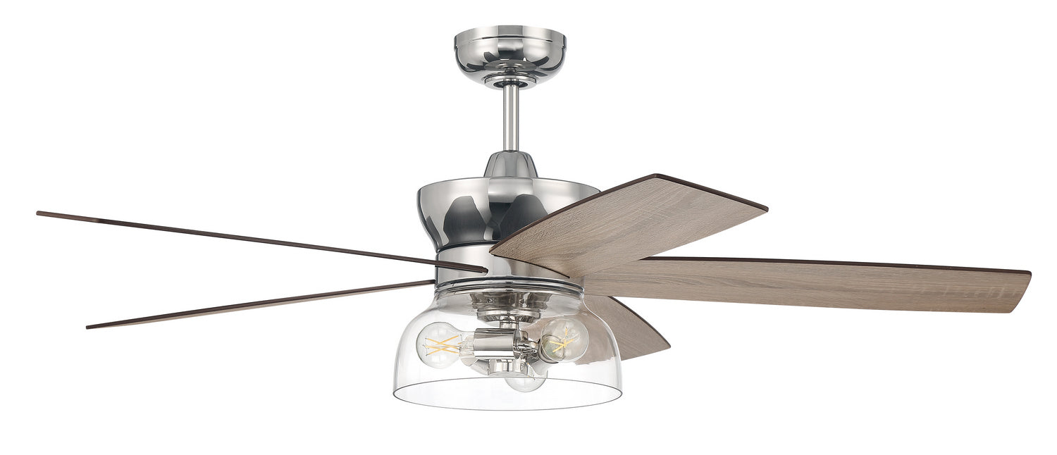 Craftmade GBN52PLN5 52"Ceiling Fan, Polished Nickel