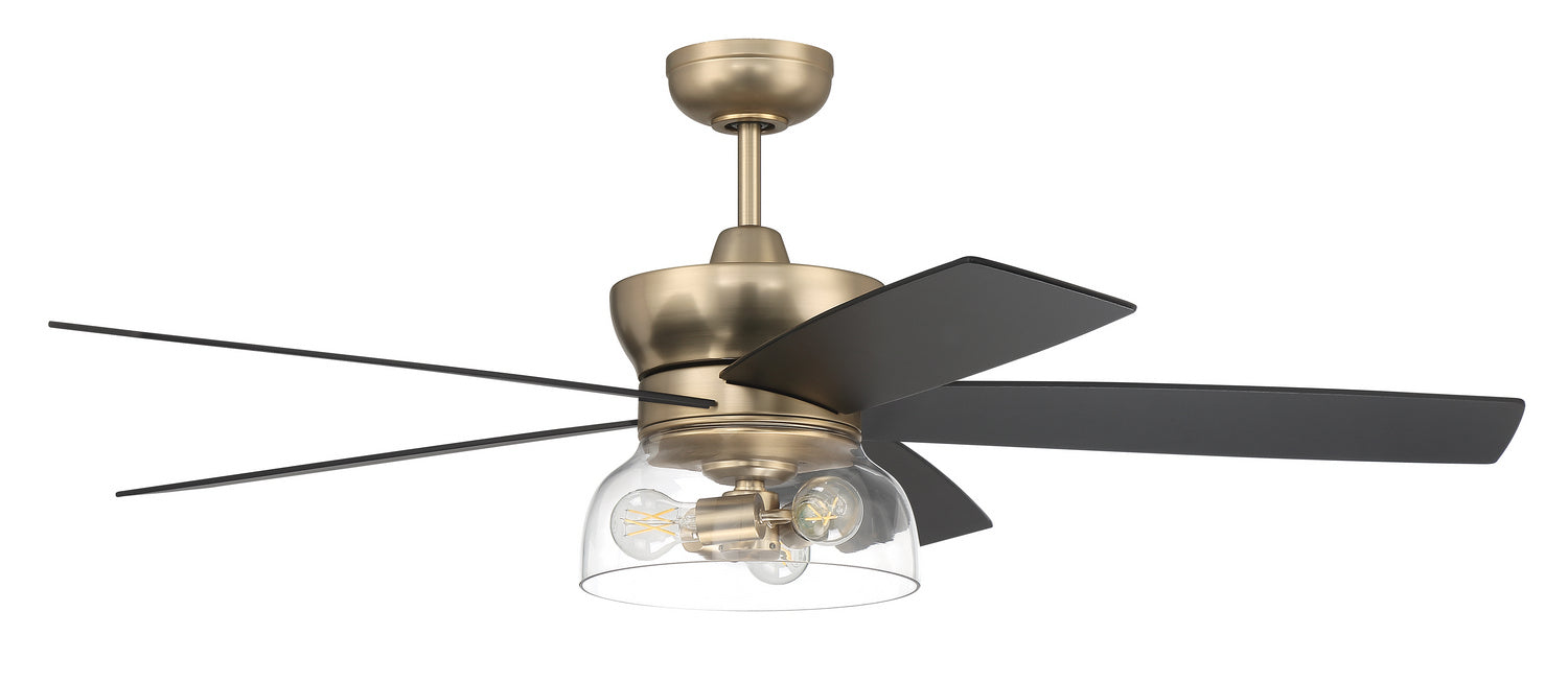Craftmade GBN52SB5 52"Ceiling Fan, Satin Brass