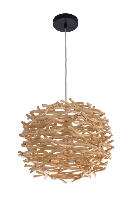 Craftmade P2001-NT One Light Pendant, Natural