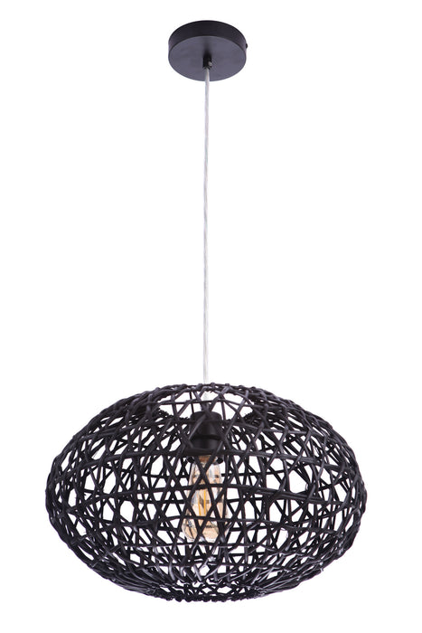 Craftmade P2003-FB One Light Pendant, Flat Black