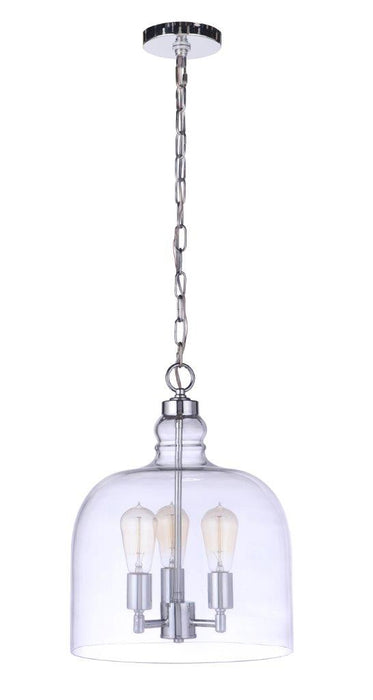 Craftmade P975CH3 Three Light Pendant, Chrome