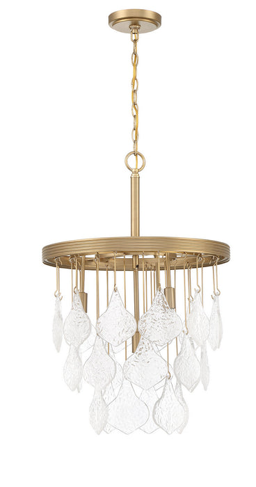 Craftmade P980SB4 Four Light Pendant, Satin Brass