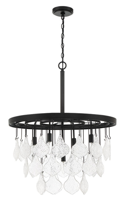 Craftmade P981FB5 Five Light Pendant, Flat Black