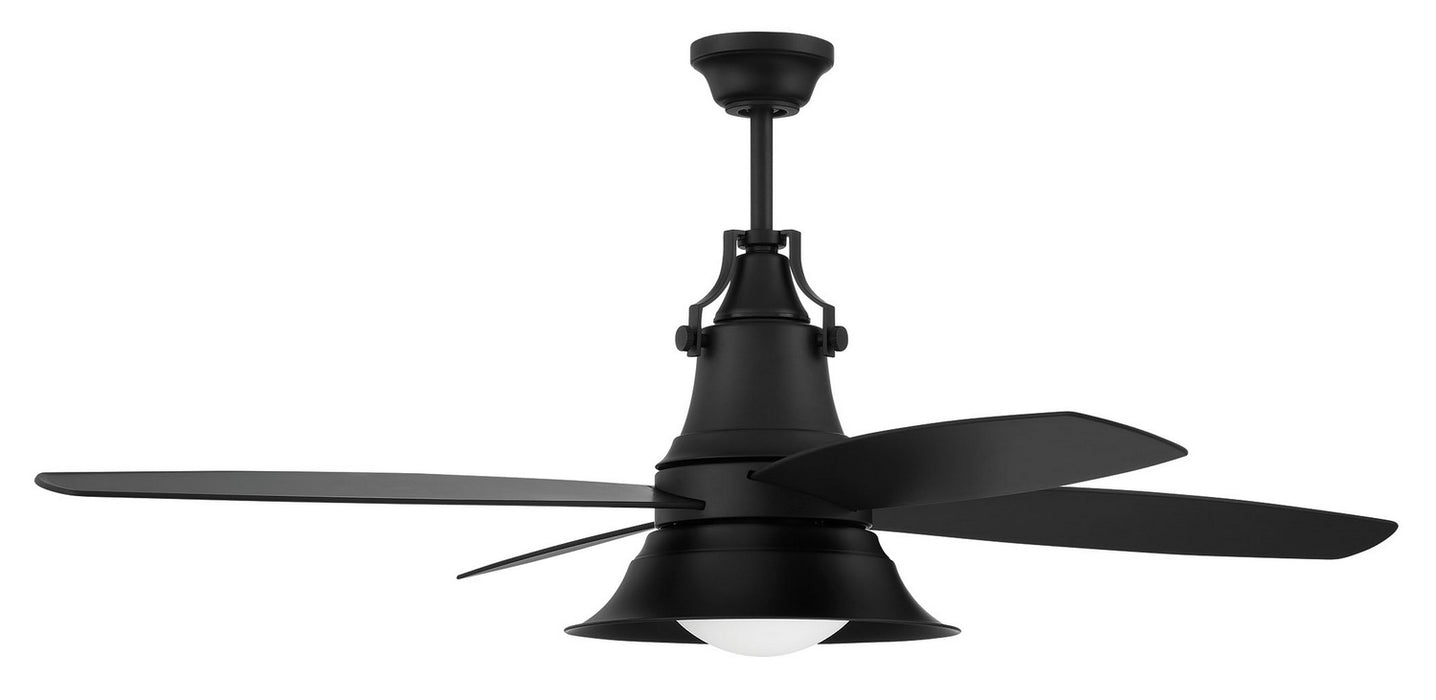 Craftmade UN52FB4-LED 52"Ceiling Fan, Flat Black