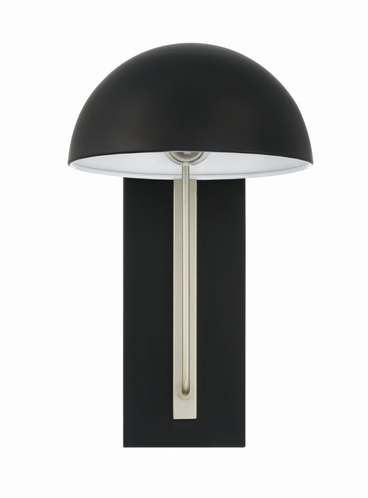 Craftmade ZA4914-MNSA One Light Outdoor Wall Mount, Midnight/Satin Aluminum