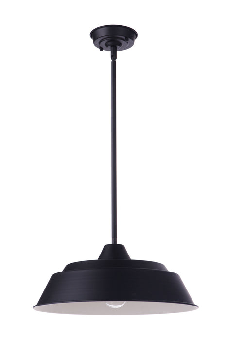 Craftmade ZA5501-MN One Light Outdoor Pendant, Midnight