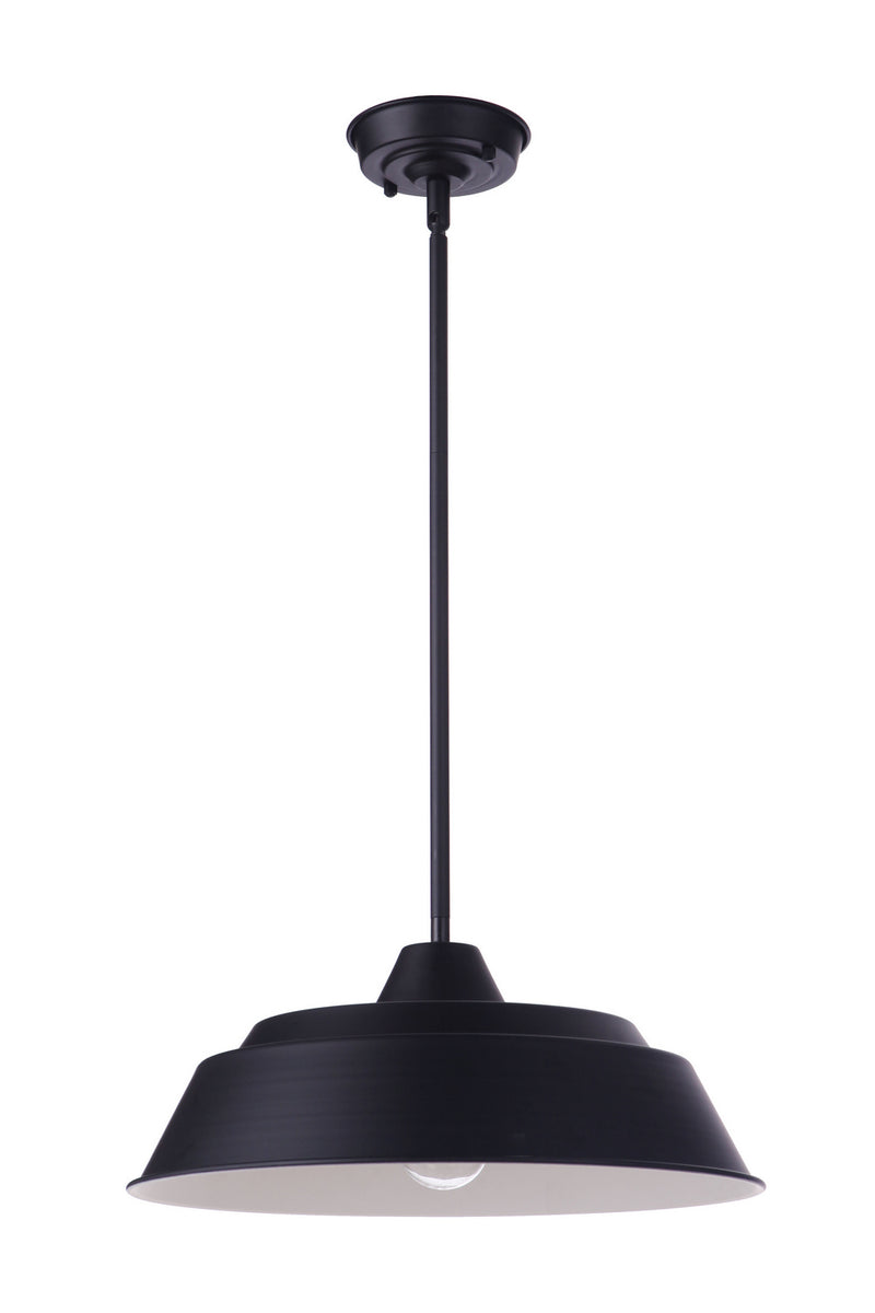 Craftmade ZA5511-MN One Light Outdoor Pendant, Midnight