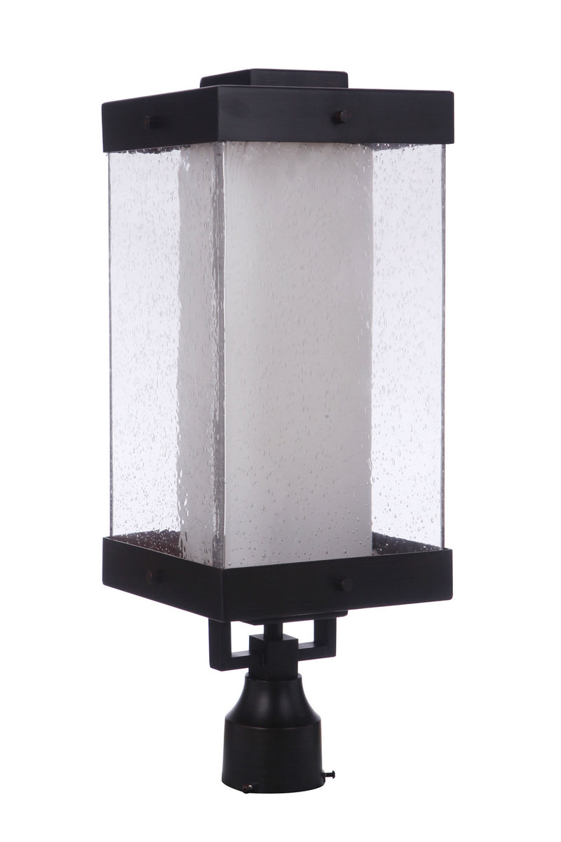 Craftmade ZA5625-MN One Light Outdoor Post Mount, Midnight