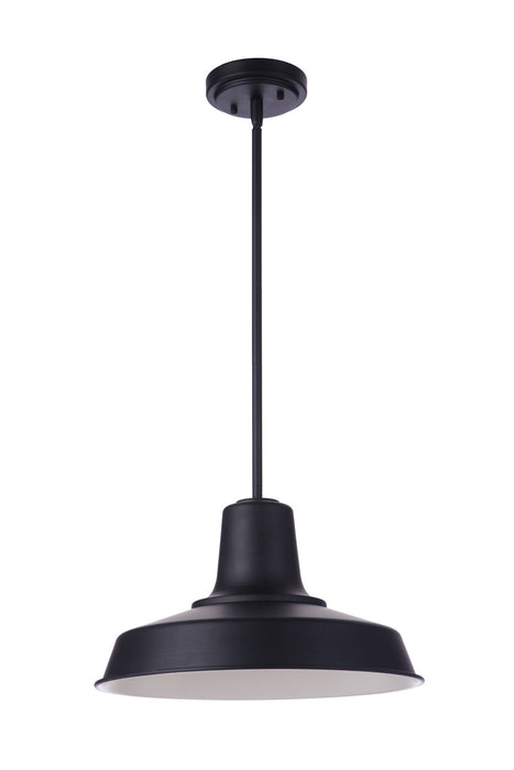 Craftmade ZA5701-MN One Light Outdoor Pendant, Midnight