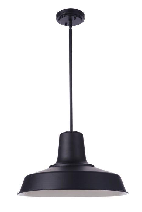Craftmade ZA5711-MN One Light Outdoor Pendant, Midnight