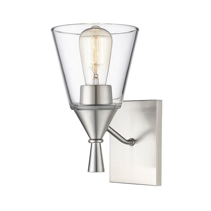 Millennium 410001-BN One Light Wall Sconce, Brushed Nickel