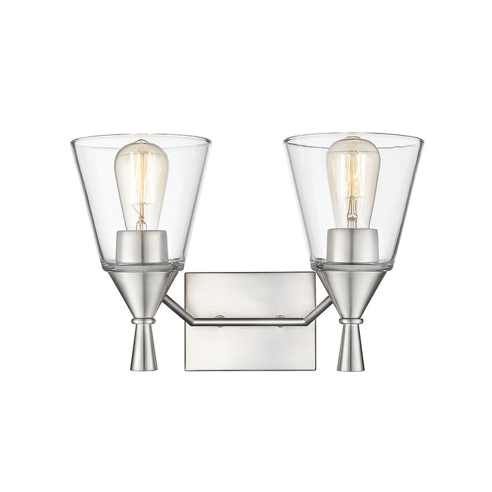Millennium 410002-BN Two Light Vanity, Brushed Nickel