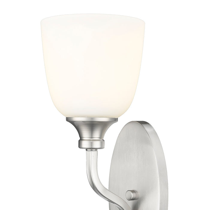 Millennium 491001-BN One Light Wall Sconce, Brushed Nickel
