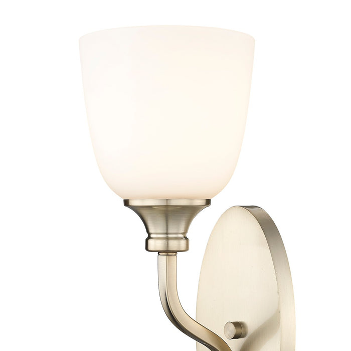 Millennium 491001-MG One Light Wall Sconce, Modern Gold