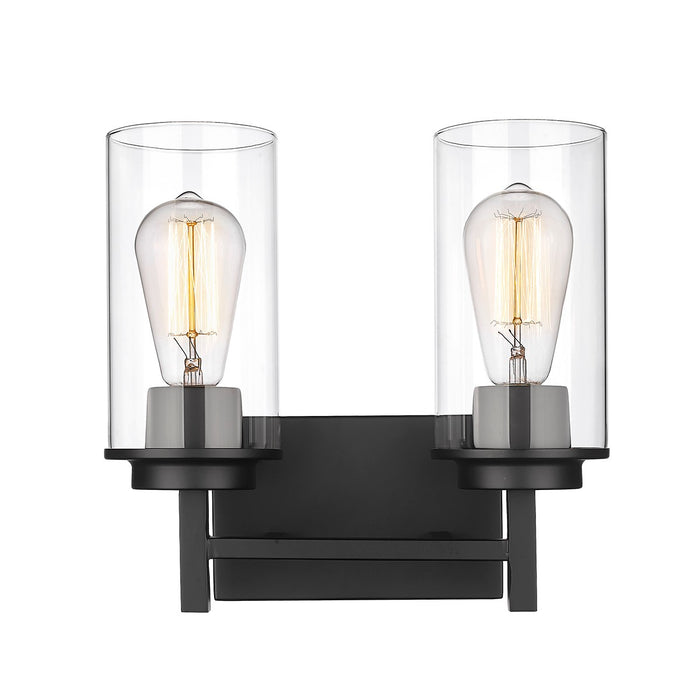 Millennium 494002-MB Two Light Vanity, Matte Black
