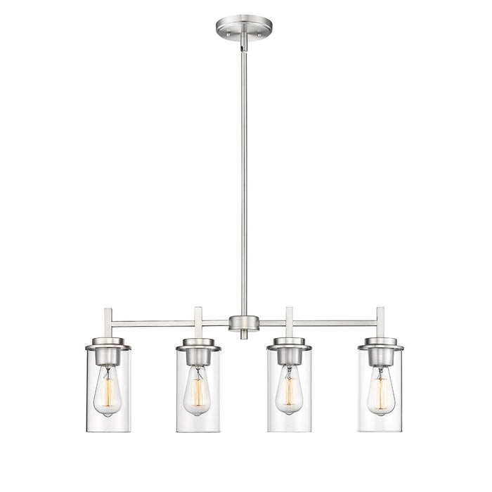Millennium 495004-BN Four Light Chandelier, Brushed Nickel