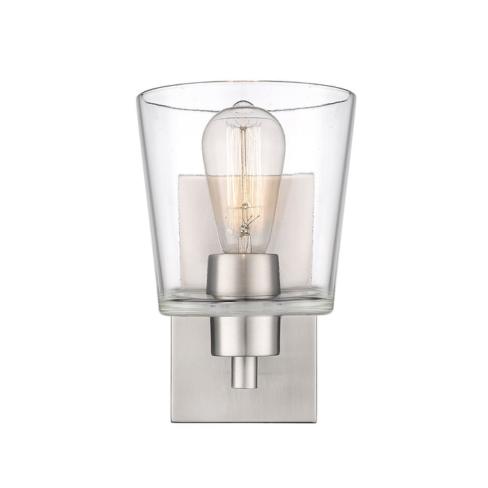 Millennium 496001-BN One Light Wall Sconce, Brushed Nickel