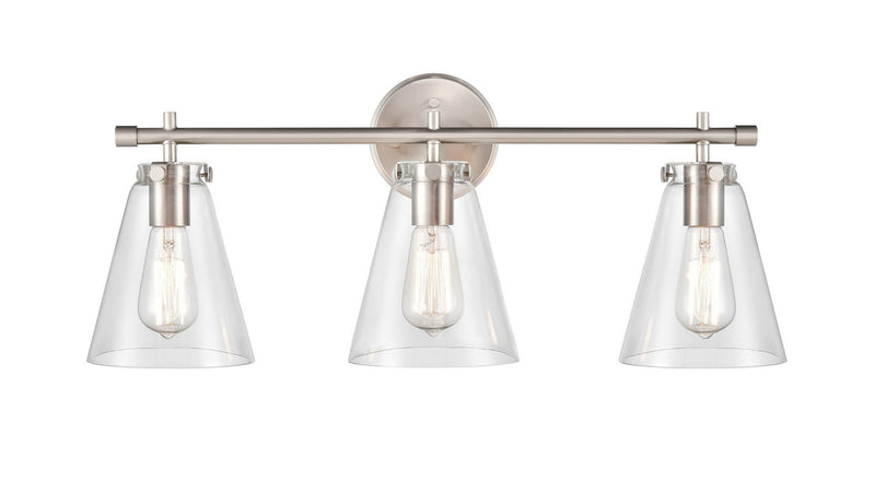 Millennium 8123-BN Three Light Vanity, Brushed Nickel