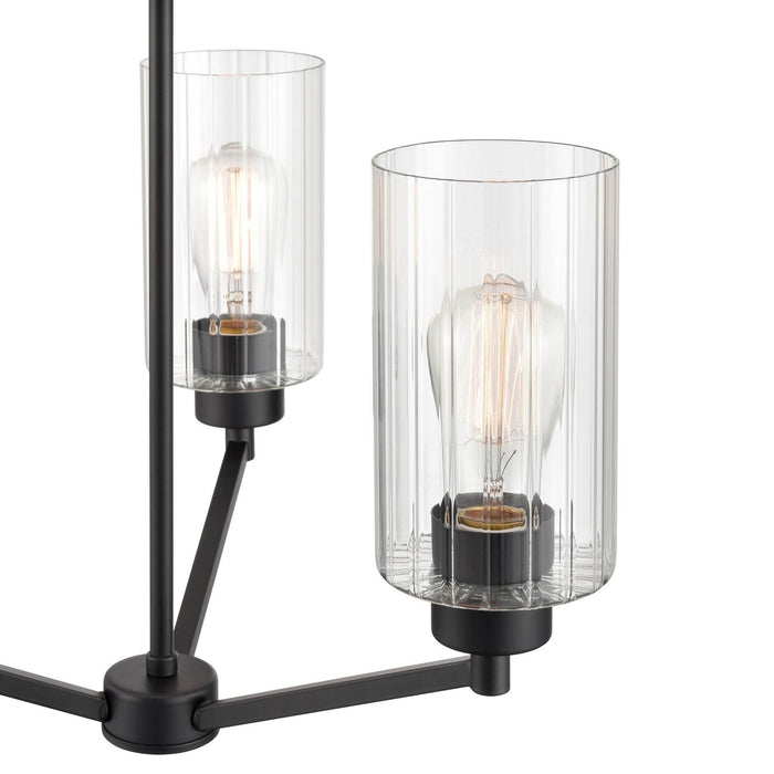 Millennium 9513-MB Three Light Chandelier, Matte Black