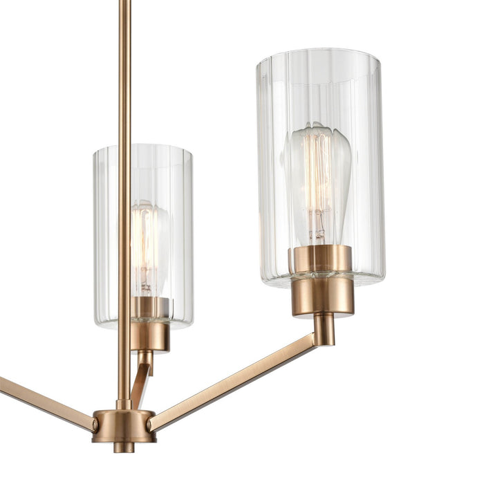 Millennium 9513-MG Three Light Chandelier, Modern Gold
