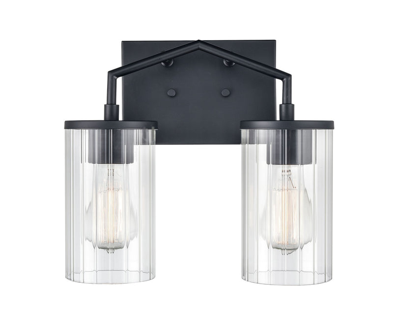 Millennium 9522-MB Two Light Vanity, Matte Black