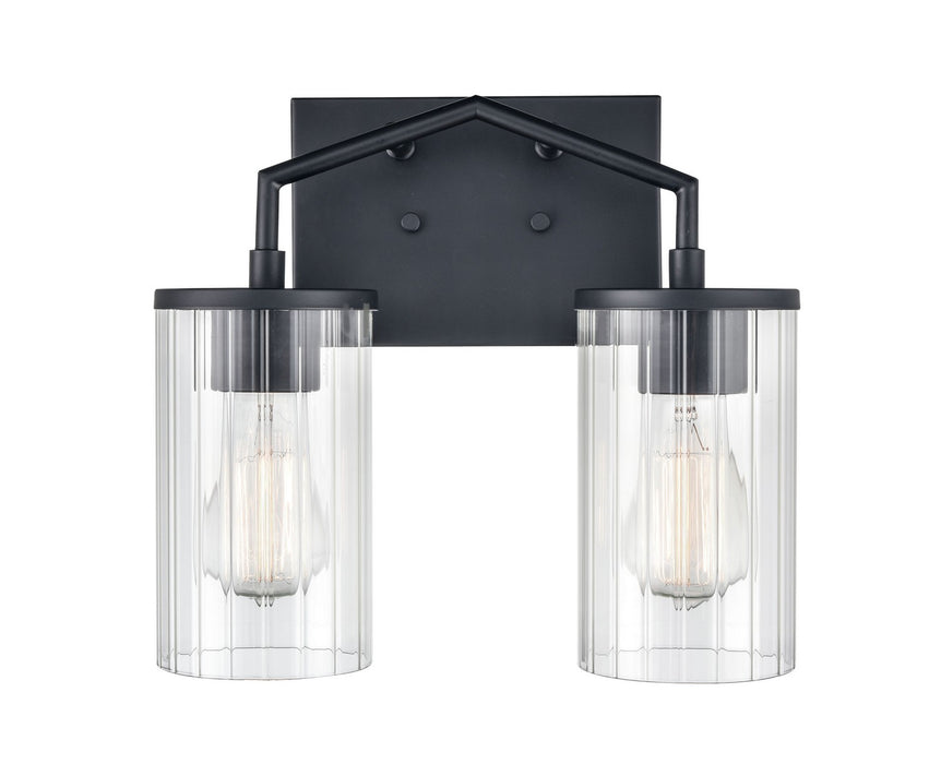 Millennium 9522-MB Two Light Vanity, Matte Black
