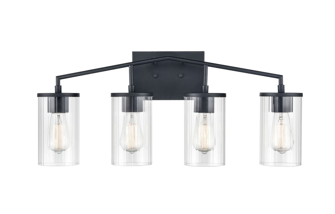 Millennium 9524-MB Four Light Vanity, Matte Black