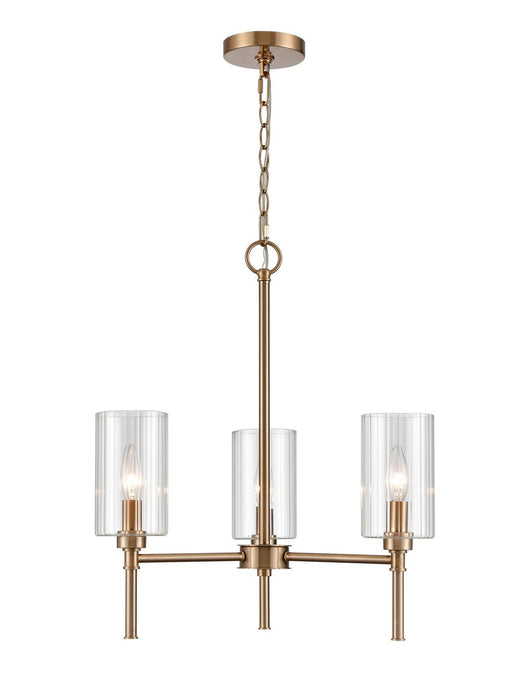 Millennium 9913-MG Three Light Chandelier, Modern Gold