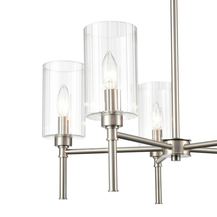 Millennium 9915-BN Five Light Chandelier, Brushed Nickel