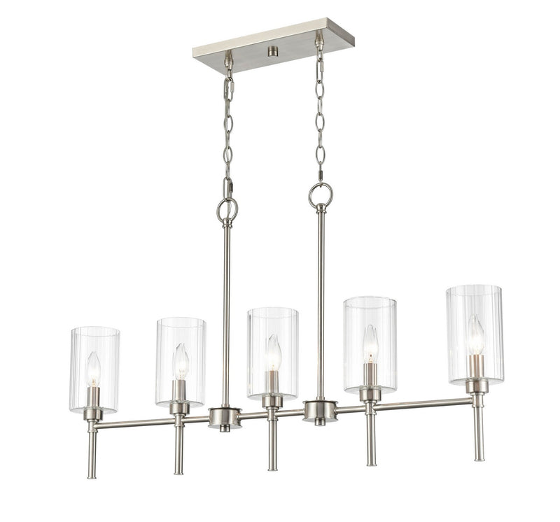 Millennium 9925-BN Five Light Chandelier, Brushed Nickel