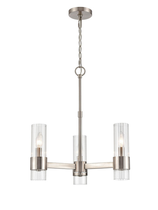 Millennium 9973-BN Three Light Chandelier, Brushed Nickel