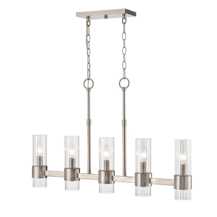 Millennium 9985-BN Five Light Chandelier, Brushed Nickel