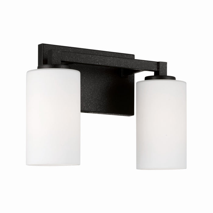 Capital Lighting 119821BI-545 Two Light Vanity, Black Iron
