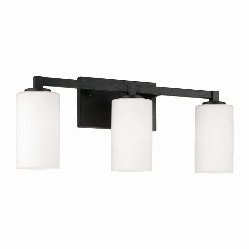 Capital Lighting 119831BI-545 Three Light Vanity, Black Iron