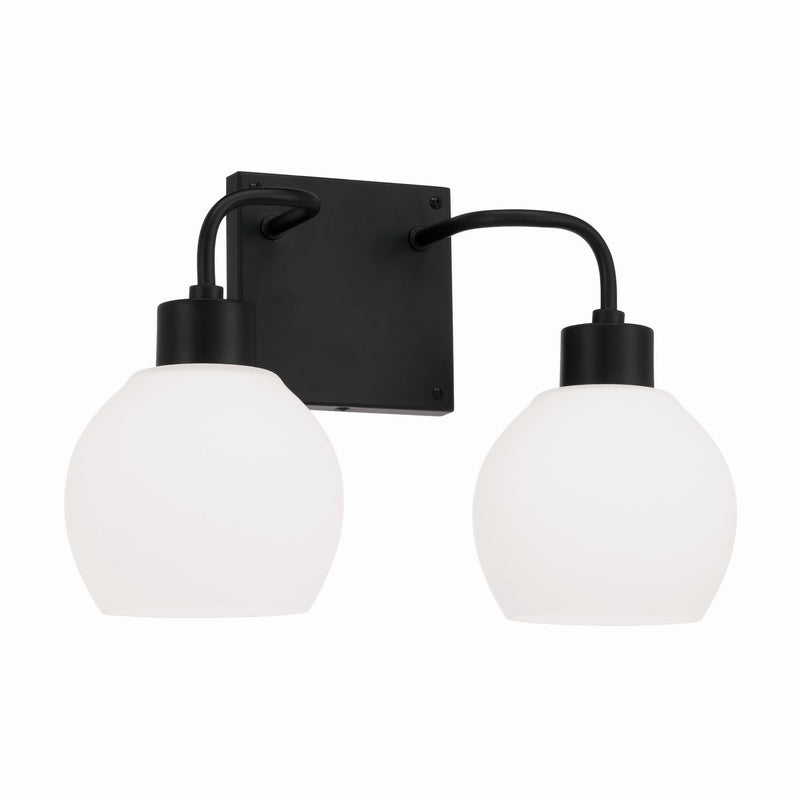 Capital Lighting 120021MB-540 Two Light Vanity, Matte Black
